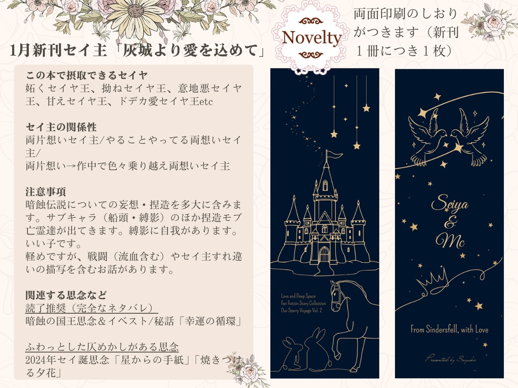 【セイ主1月新刊】灰城より愛をこめて