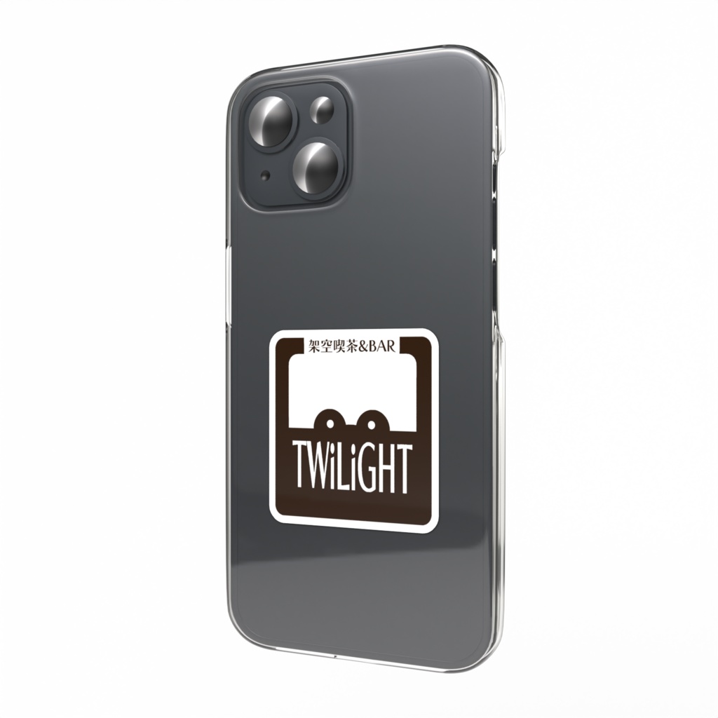 2024年エイプリルフール企画 架空喫茶BAR_TWiLiGHT ロゴスマホステッカー(影)