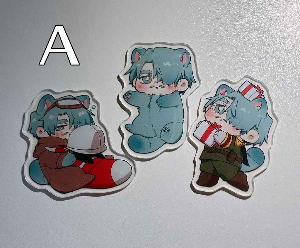 たぬきシャリア アクリルシール3点セット