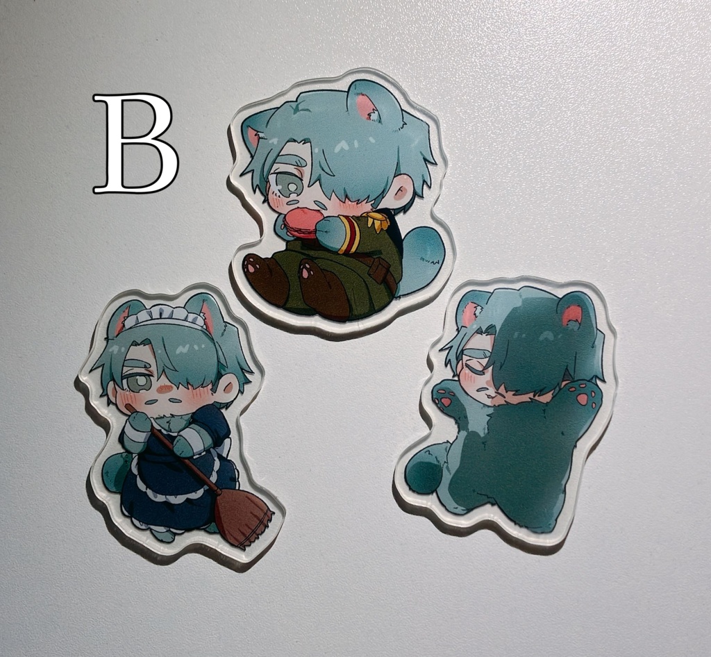 たぬきシャリア アクリルシール3点セット