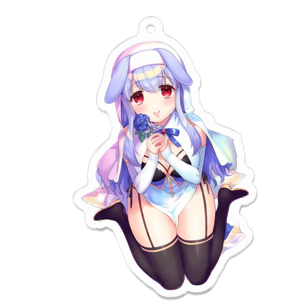 【アクリルキーホルダー】ブルーローズ【お誕生日記念】