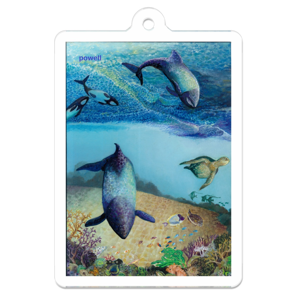 「イロワケイルカ」のキーホルダー