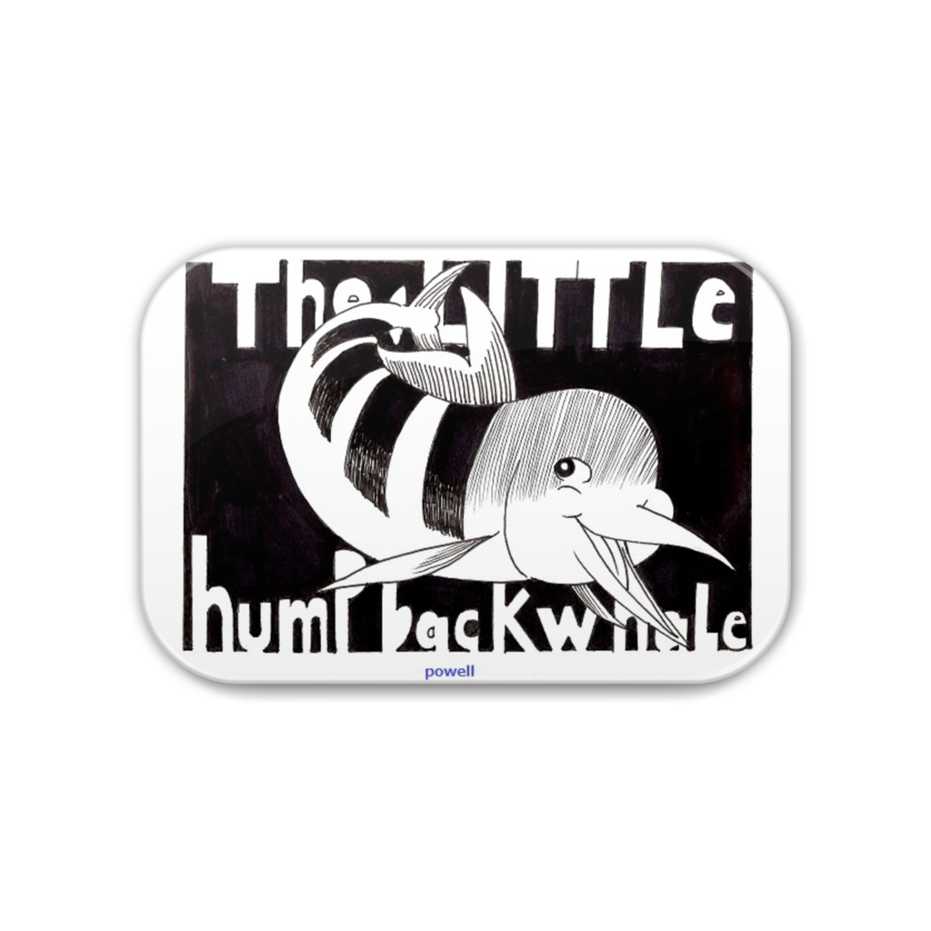 「小さなザトウクジラ」　カジキクン　缶バッジ