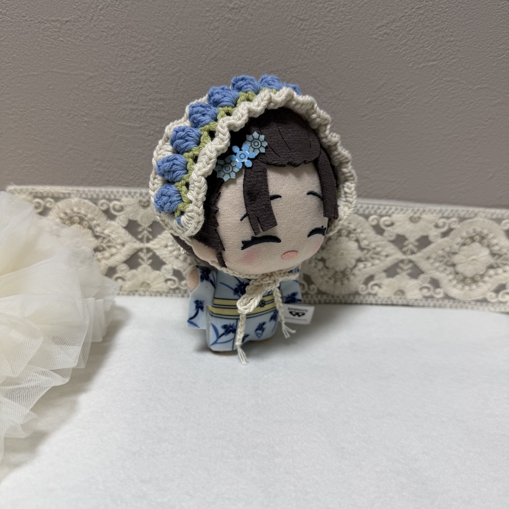 ぷっくりお花のヘッドドレス