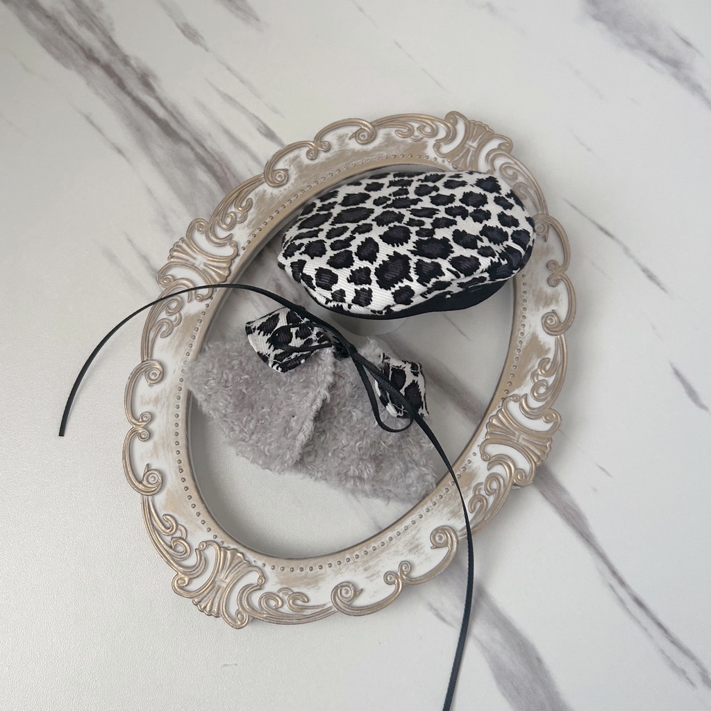 【ぱぺっとサイズ】ポンチョ&ベレー帽セット