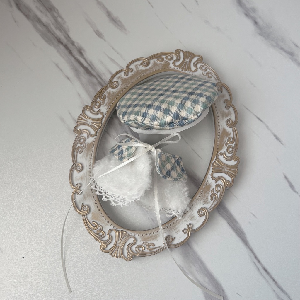 【ぱぺっとサイズ】ポンチョ&ベレー帽セット