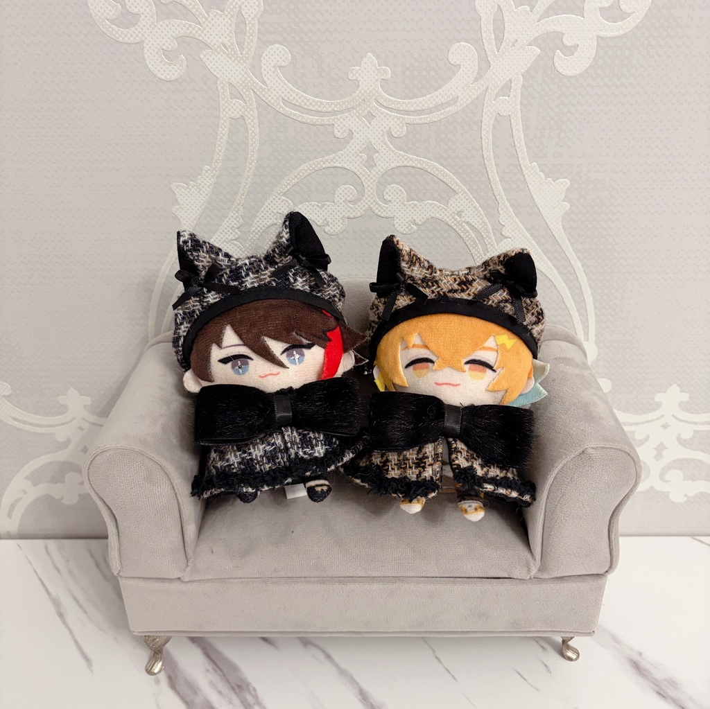ネコミミベレー帽&ポンチョセット