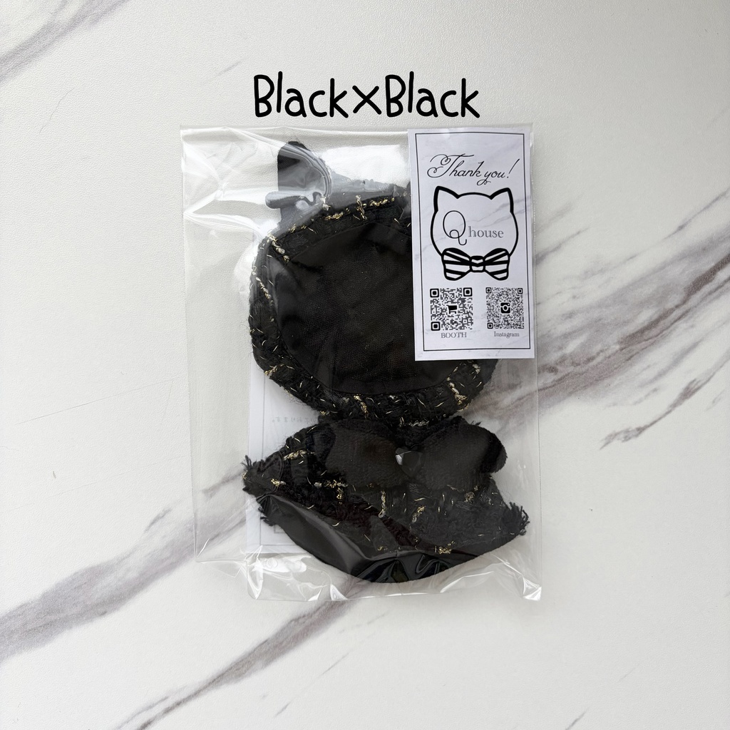 ꒰ঌネコミミベレー帽&ポンチョセット໒꒱