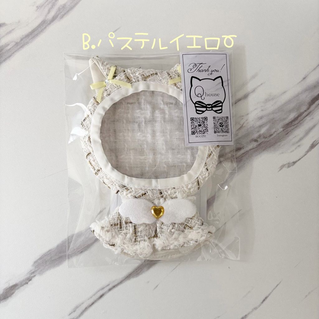 【大きめサイズ】꒰ঌネコミミベレー帽&ポンチョセット໒꒱