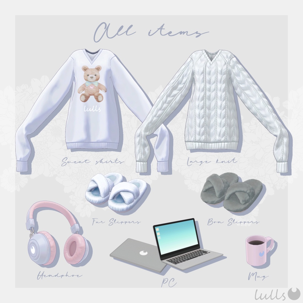 ☪︎ 2WAY Girls room onepiece ☪︎ 【6アバター対応】