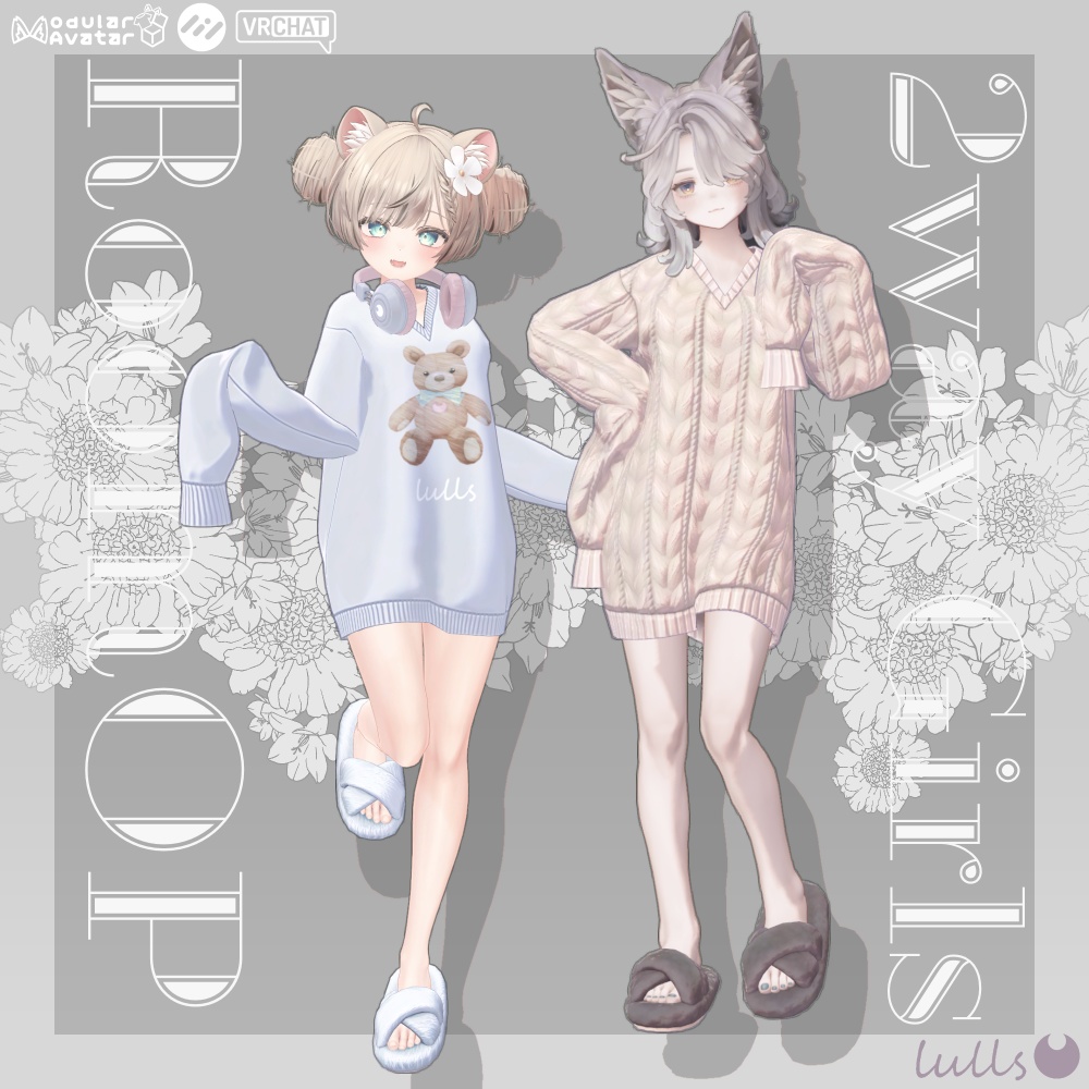 ☪︎ 2WAY Girls room onepiece ☪︎ 【6アバター対応】