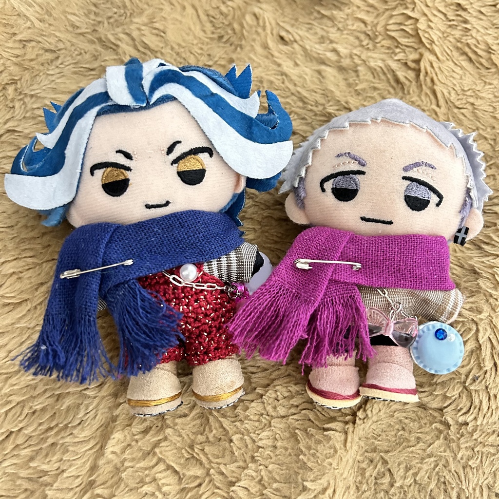 ピン付きシンプルマフラー