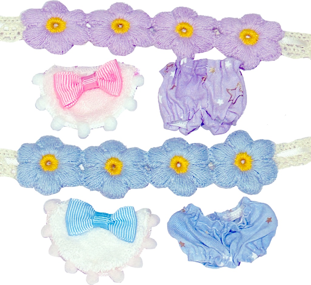 お花のばぶちゃんセット