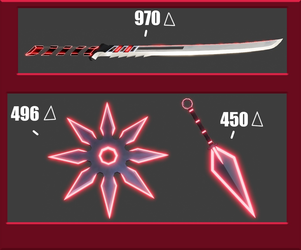 3 Weapons pack