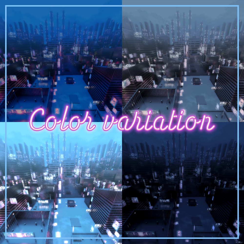 【Skybox】Neon city|ネオンシティスカイボックス