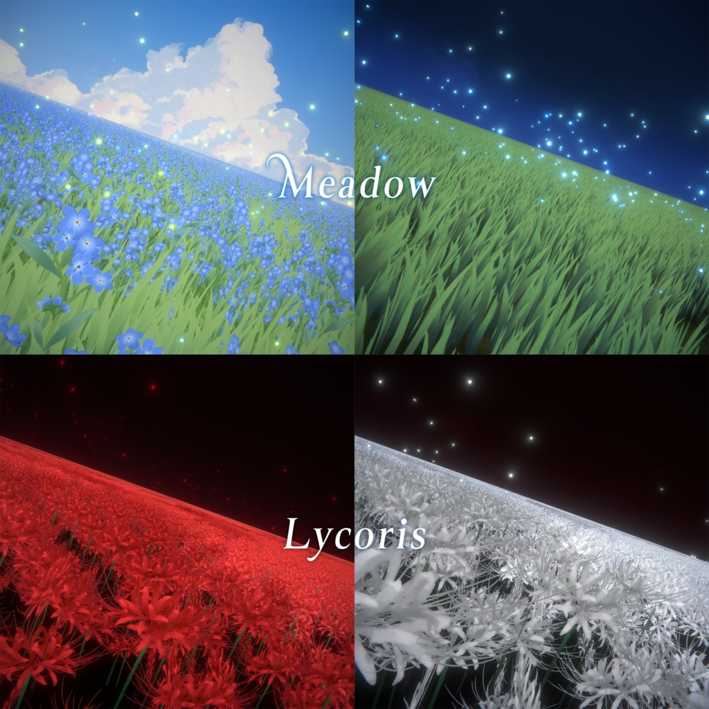 【3D環境】Flowers & Grassland|花畑 & 草原