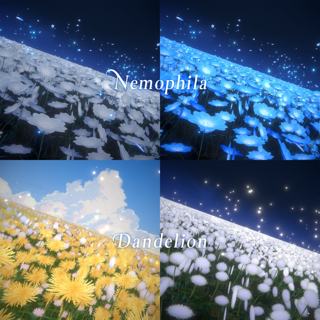 【3D環境】Flowers & Grassland|花畑 & 草原