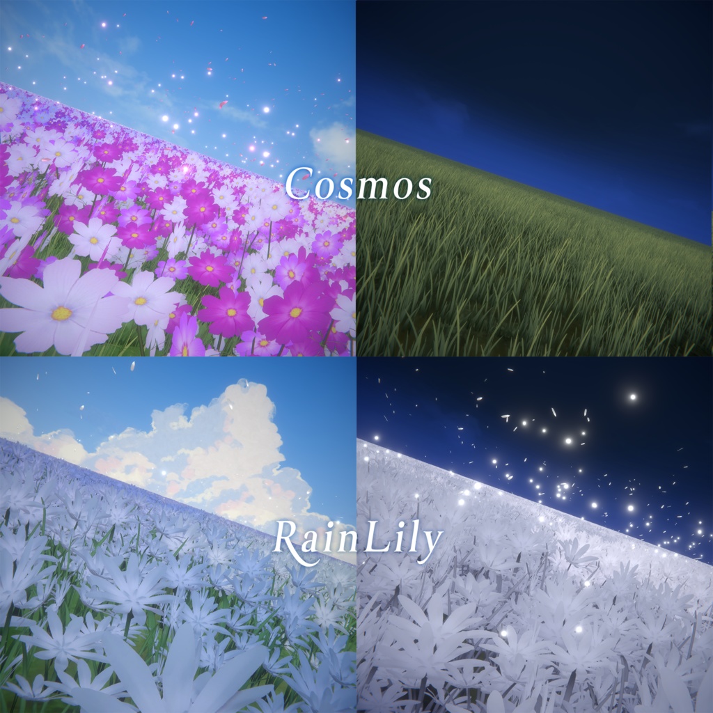 【3D環境】Flowers & Grassland|花畑 & 草原