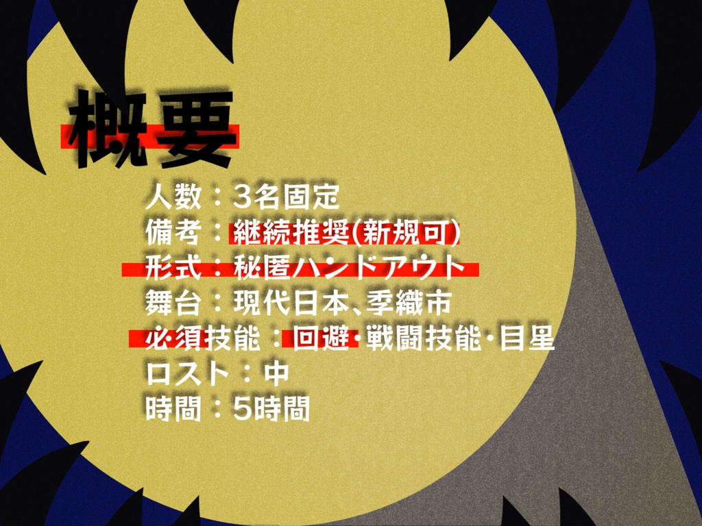 COC6版シナリオ『暁大作戦』