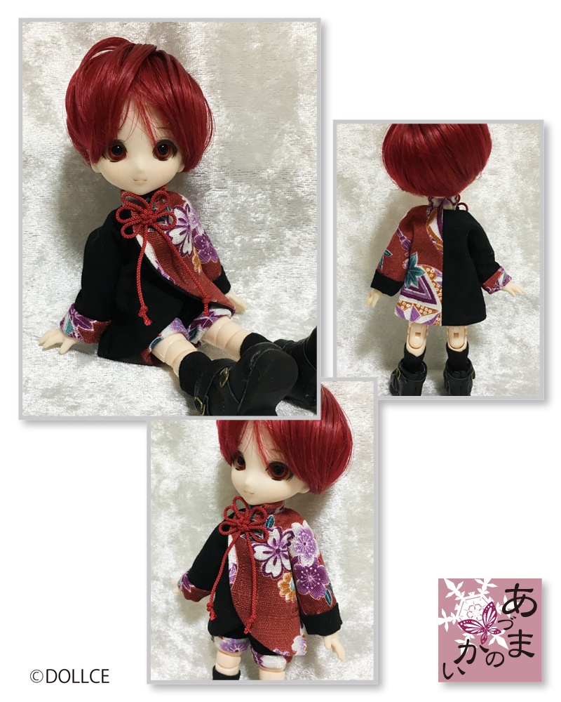 オビツ11サイズ 和柄チャイナ(鞠)