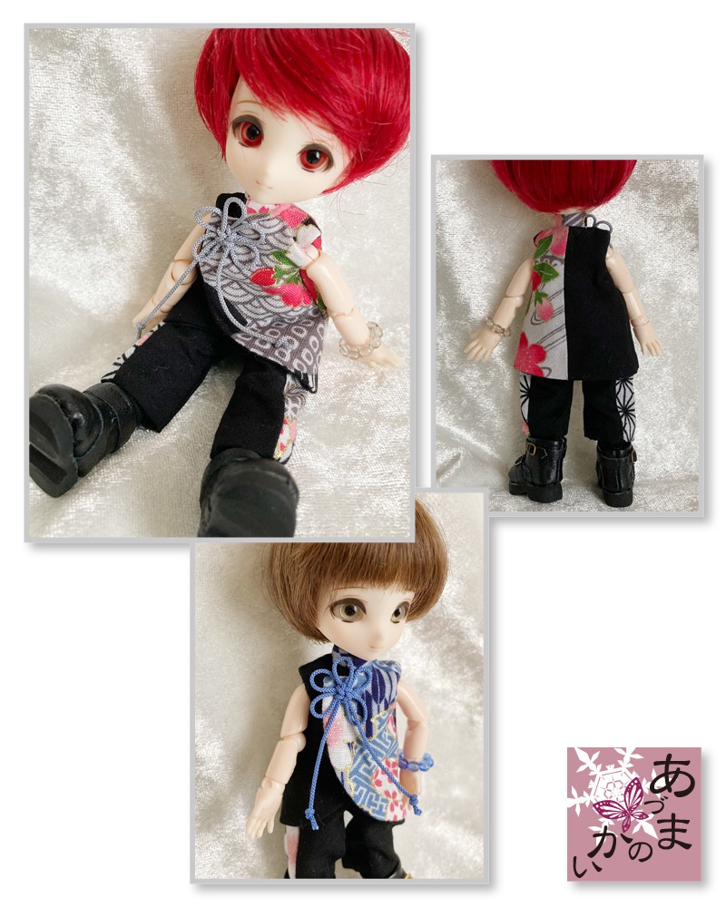 オビツ11サイズ 和柄チャイナ(桜)