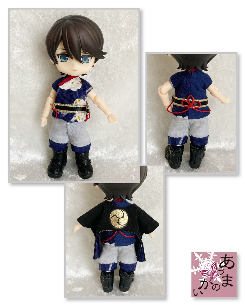 ねんどーる・オビツ11サイズ 羽織風創作服(土方組Ver.)