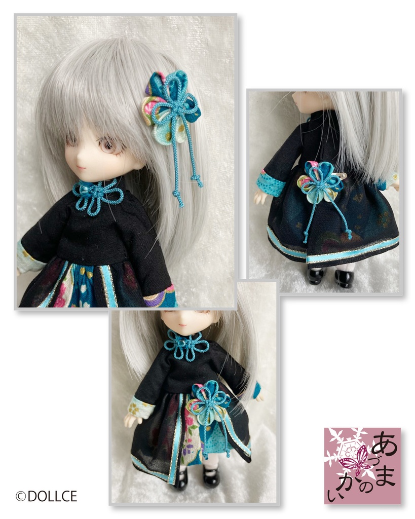 オビツ11・ねんどーる 和柄シフォンワンピ