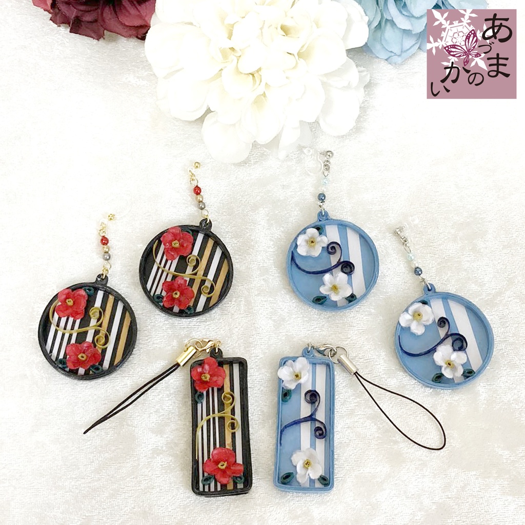 花渦紙重-かかしがさね- ストラップチャーム