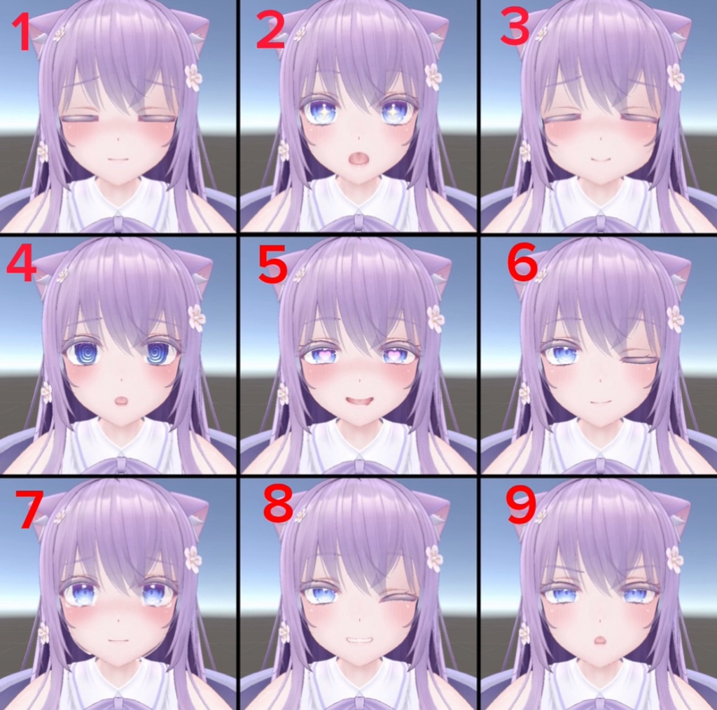 Free 表情アニメーション[Moe]