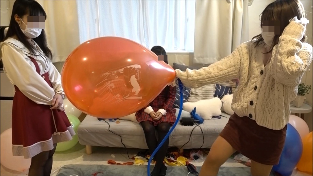 『3人で風船ゲーム♪5作品』※再アップ作品