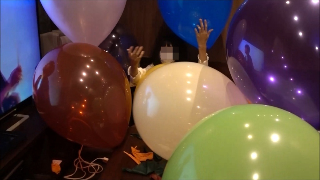 【ふうせんのねこ】『風船好きMちゃんのふうせんあそび』