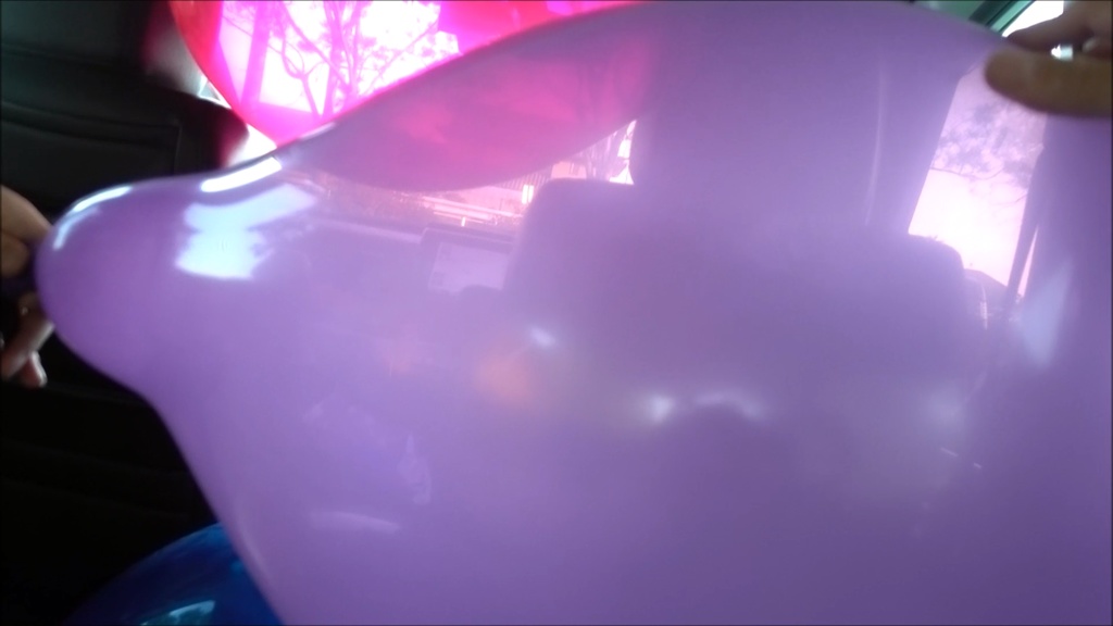 【ふうせんのねこ】『Rちゃんの屋外でふうせん遊び&車内でPOP』