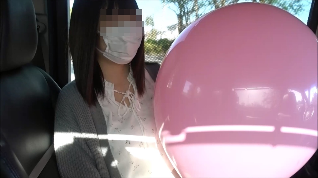 【ふうせんのねこ】『Rちゃんの屋外でふうせん遊び&車内でPOP』