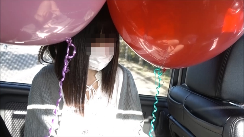 【ふうせんのねこ】『Rちゃんの屋外でふうせん遊び&車内でPOP』