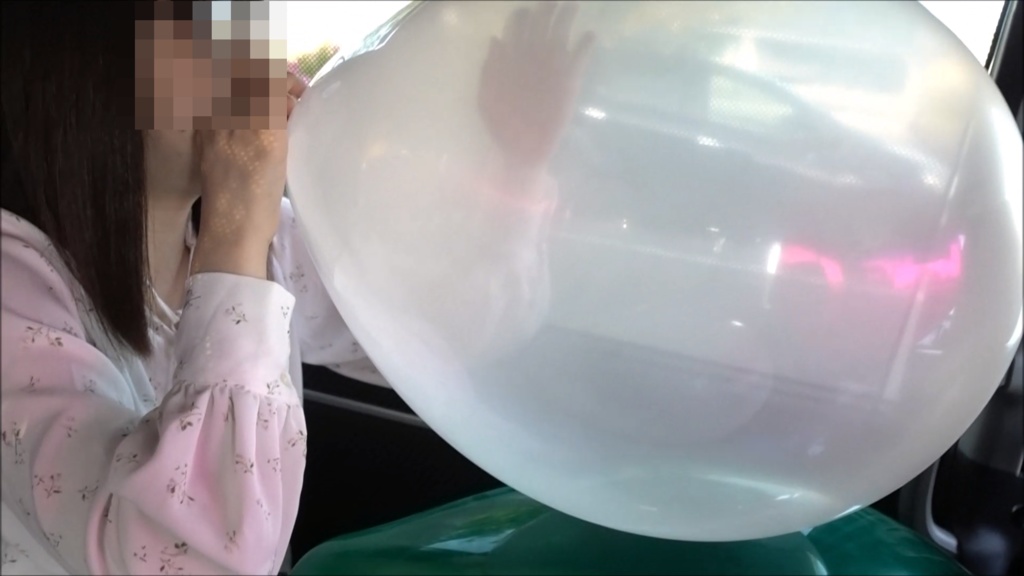 【ふうせんのねこ】『Rちゃんの屋外でふうせん遊び&車内でPOP』