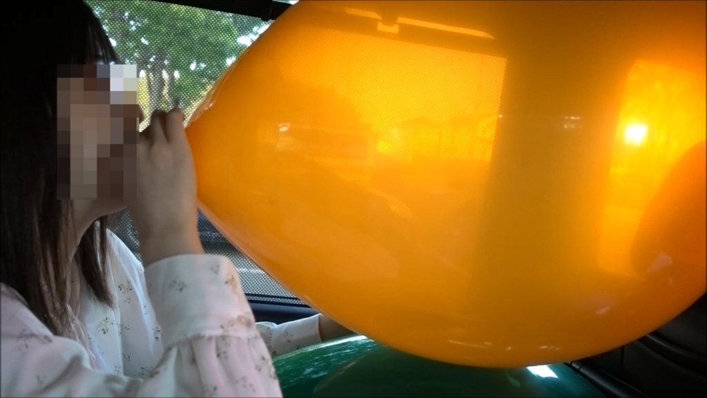 【ふうせんのねこ】『Rちゃんの屋外でふうせん遊び&車内でPOP』