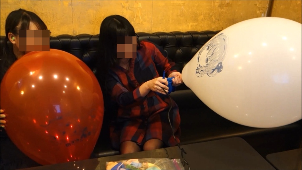 【りんたま】『凛ちゃんの初めての風船膨らまし割り（ブロワー膨らまし割り）』