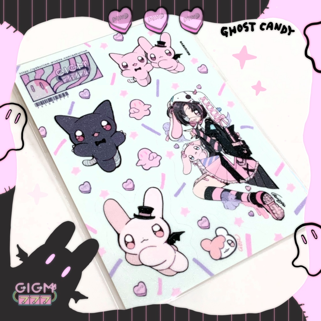 ステッカーシート°˖✧◝ GHOST CANDY