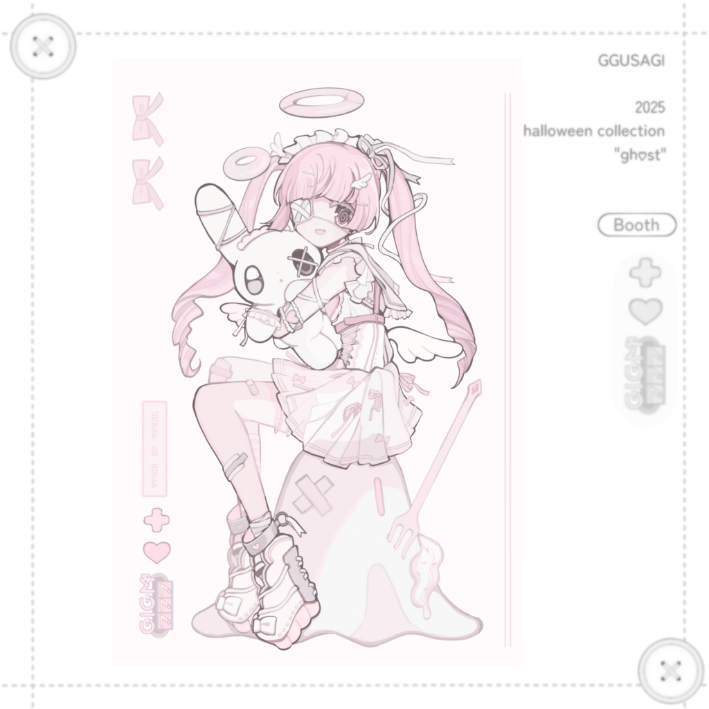 （"gh♡st"）ポストカードA（halloween collection）