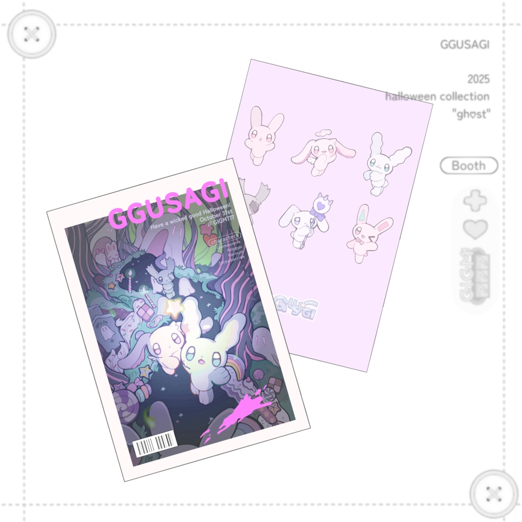 （"gh♡st"）ポストカードセット（halloween collection）