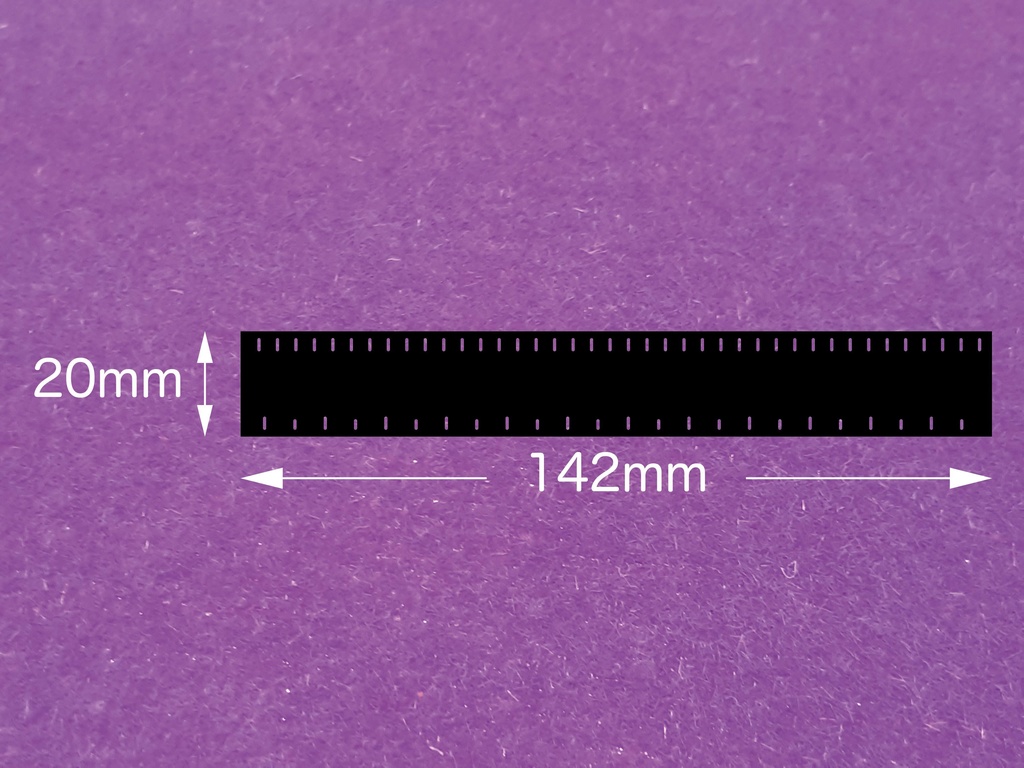 小型スケール定規 (長さ 14 cm)