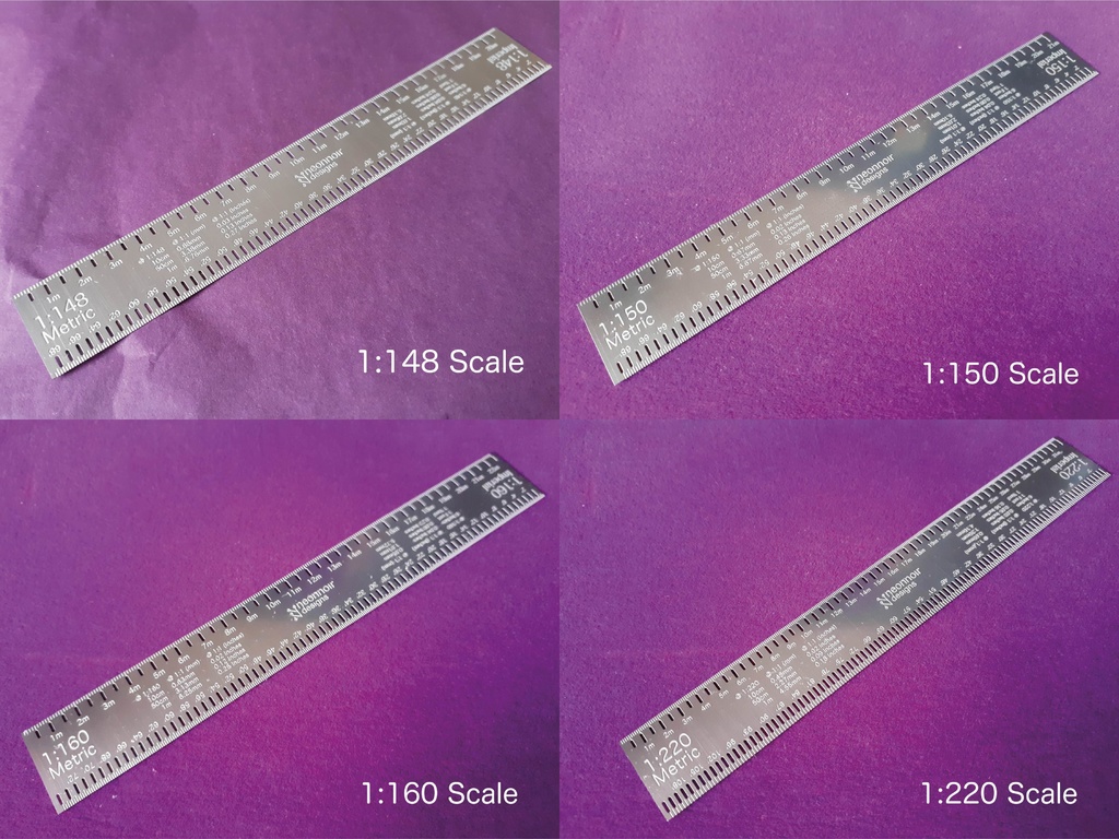 小型スケール定規 (長さ 14 cm)