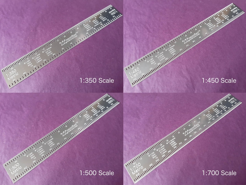 小型スケール定規 (長さ 14 cm)
