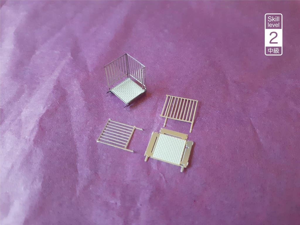 1:150スケールの非常階段 Fire Escape