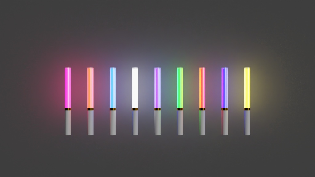 音楽ライブグッズ(ペンライト)3Dモデル【無料あり】