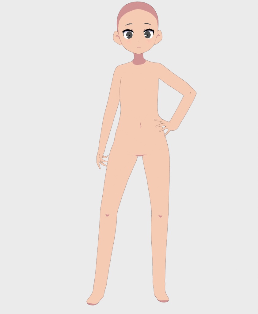 Anime Body Base for Stable Vroid