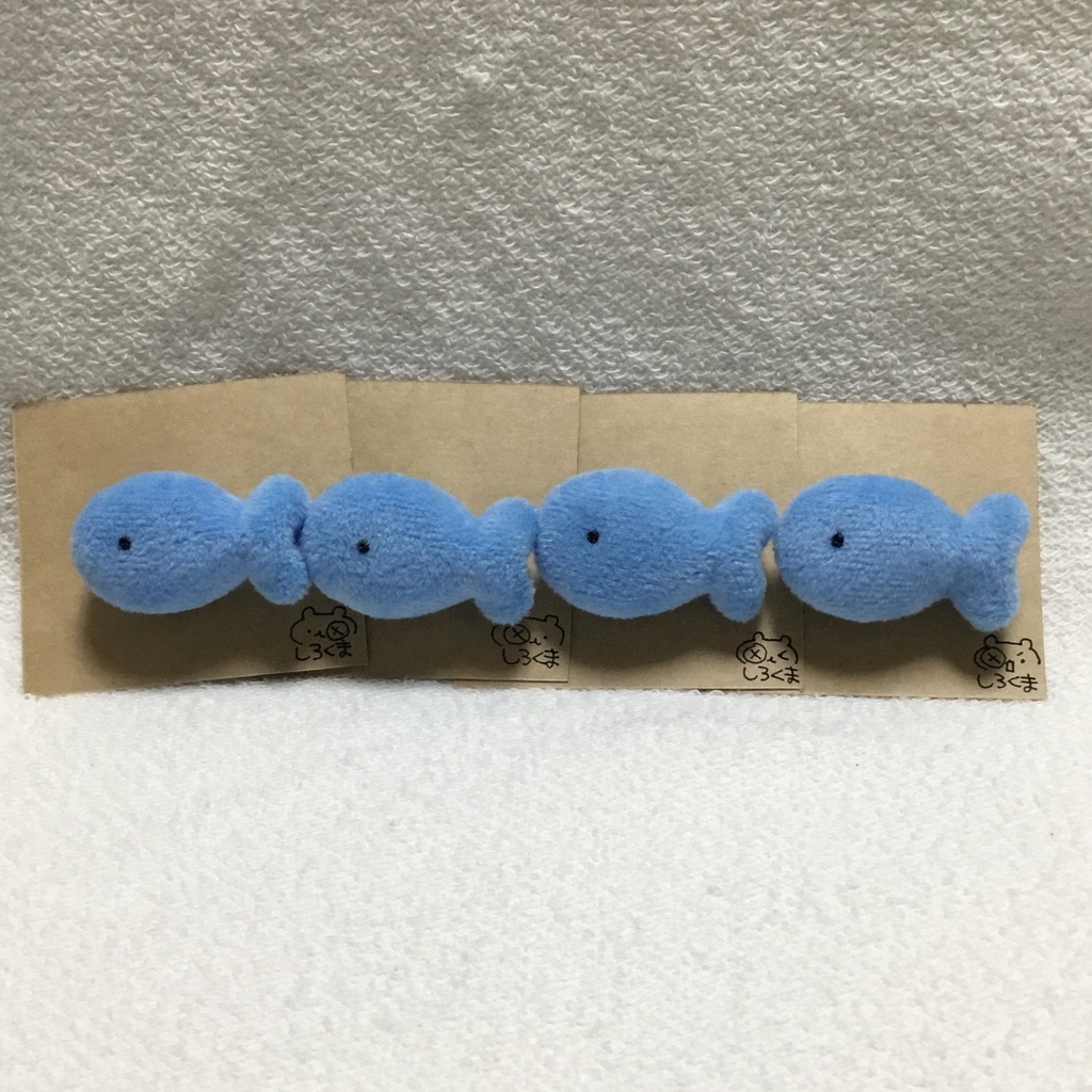 さかなのぬいぐるみブローチ