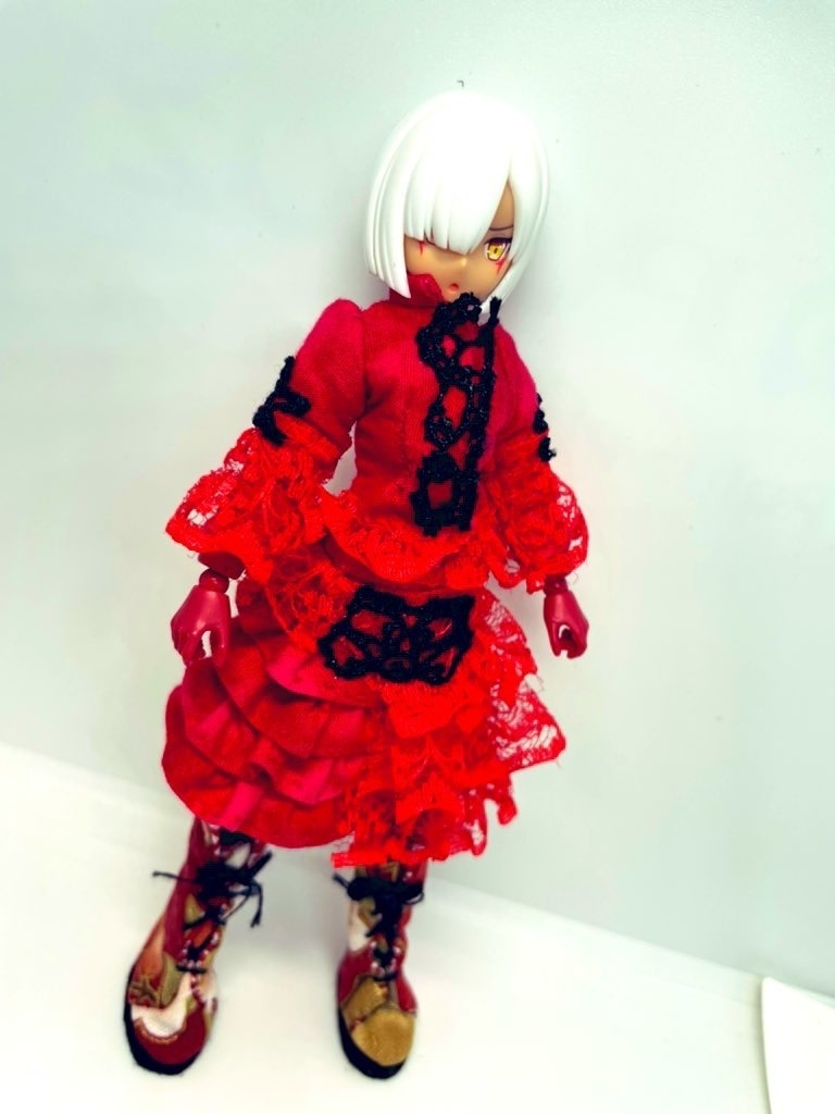 1/12サイズ 中華風ドレス