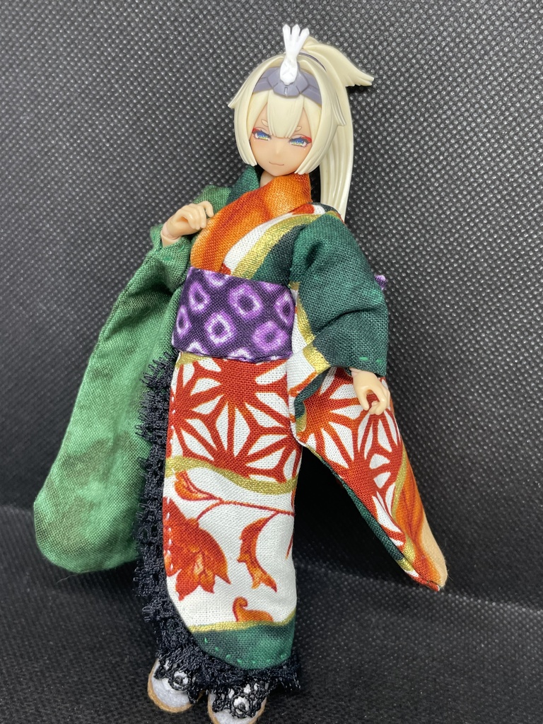 1/12サイズ 着物 草履セット