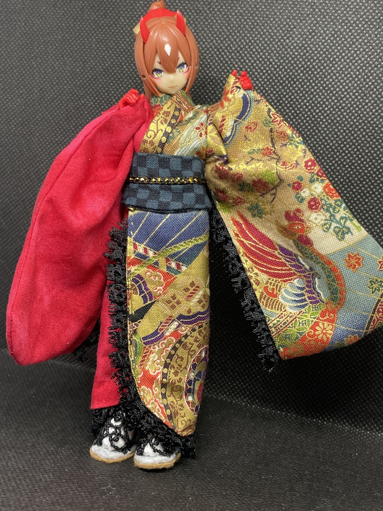 1/12サイズ 着物 草履セット